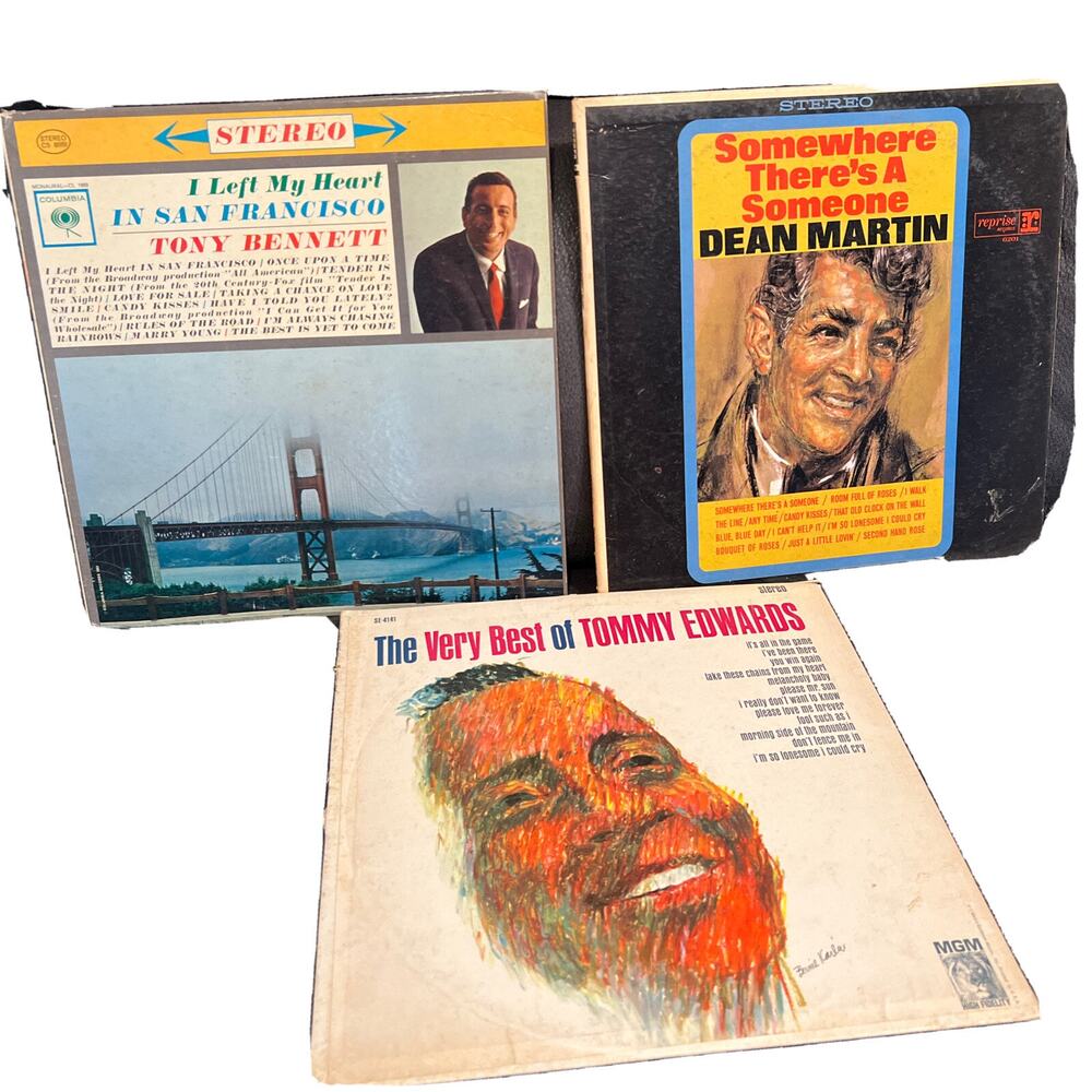 Columbia Tony Bennett Left My Heart San Francisco LP-dean Martin-Tommy Edwards